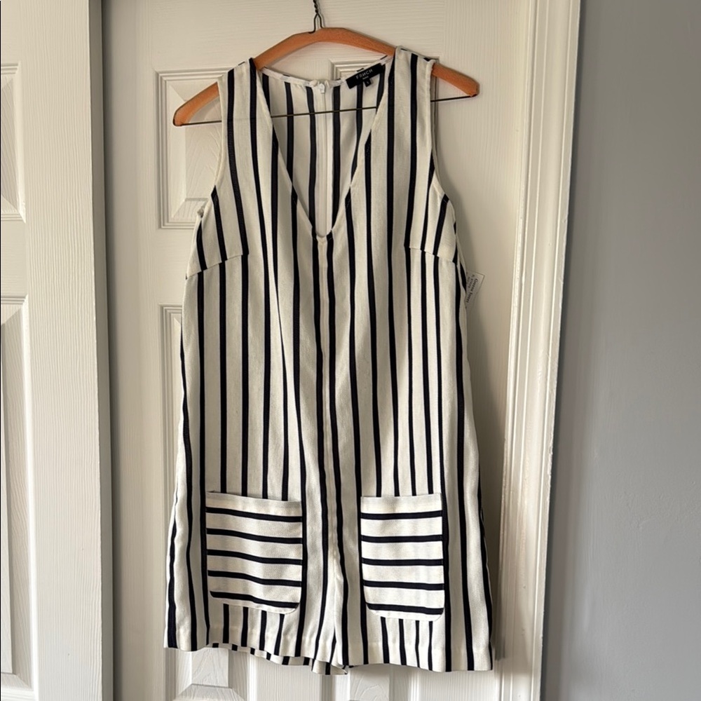 FRNCH Striped Playsuit
